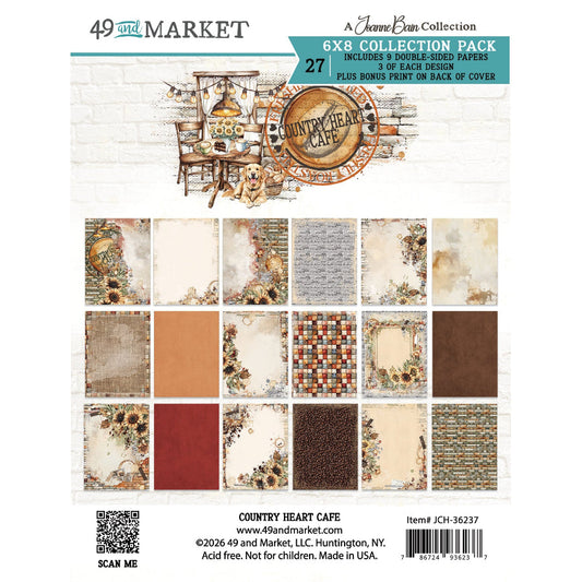 49 & Market - Country Heart Cafe - 6x8 Paper Pack