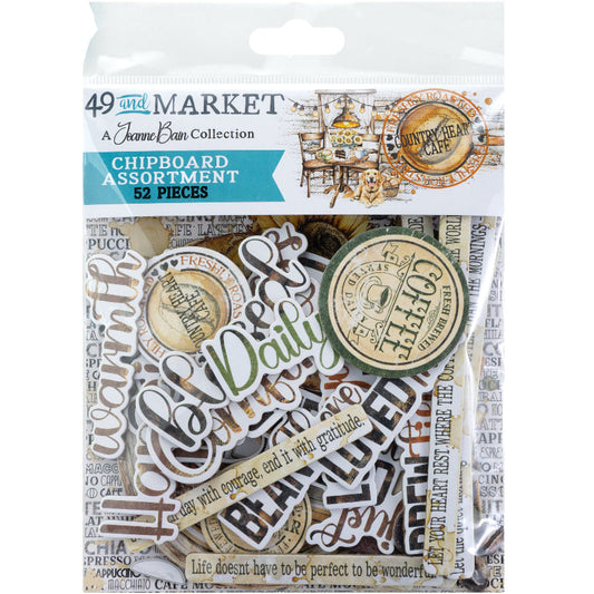49 & Market - Country Heart Cafe - Chipboard Pack