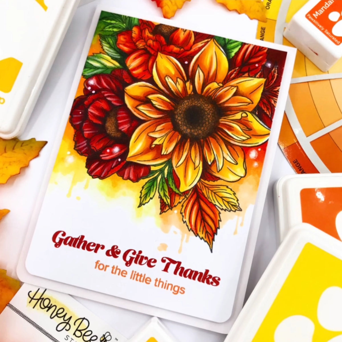 Honey Bee - Gather & Give Thanks Stamp & Die Bundle