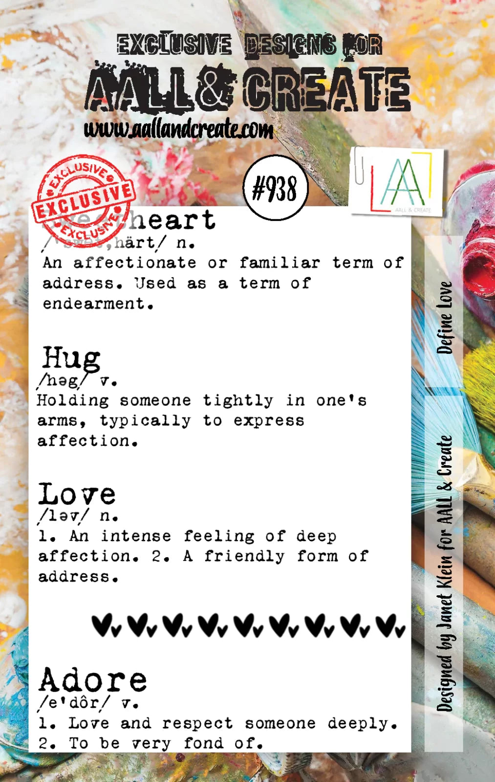 AALL & Create - #938 Stamp Set - Define Love