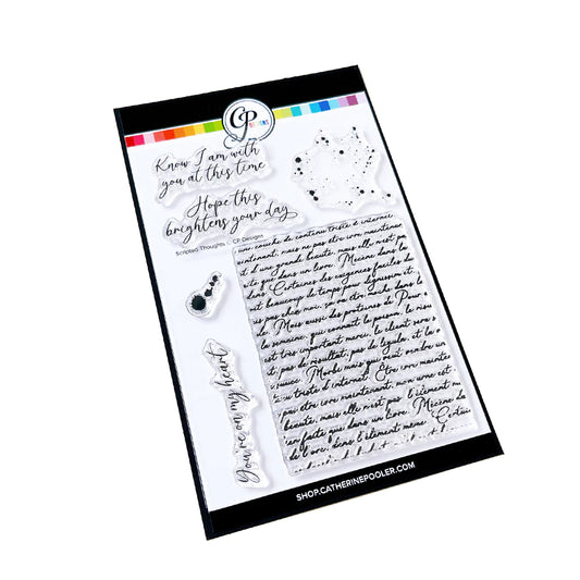 Catherine Pooler - Scripted Thoughts Stamp Set