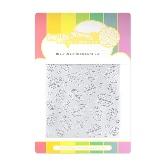 Waffle Flower - Holly Jolly Background Die