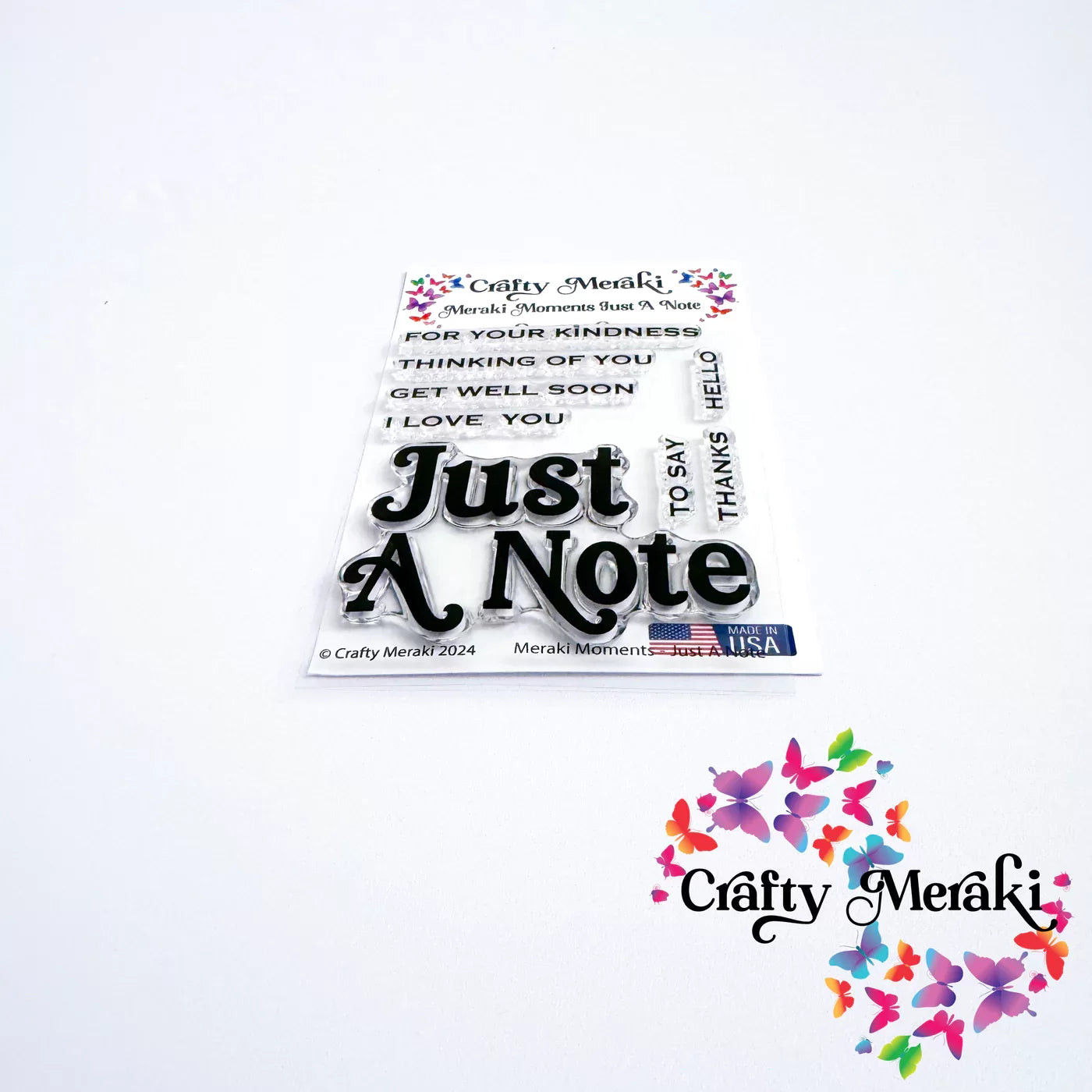 Crafty Meraki - Meraki Moments Just A Note Stamp Set