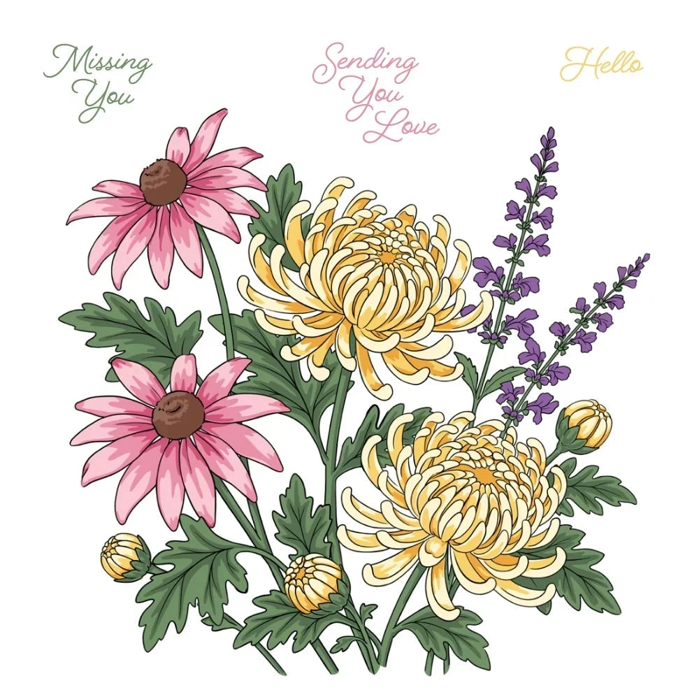 Honey Bee - Harvest Blooms Stamp & Die Bundle