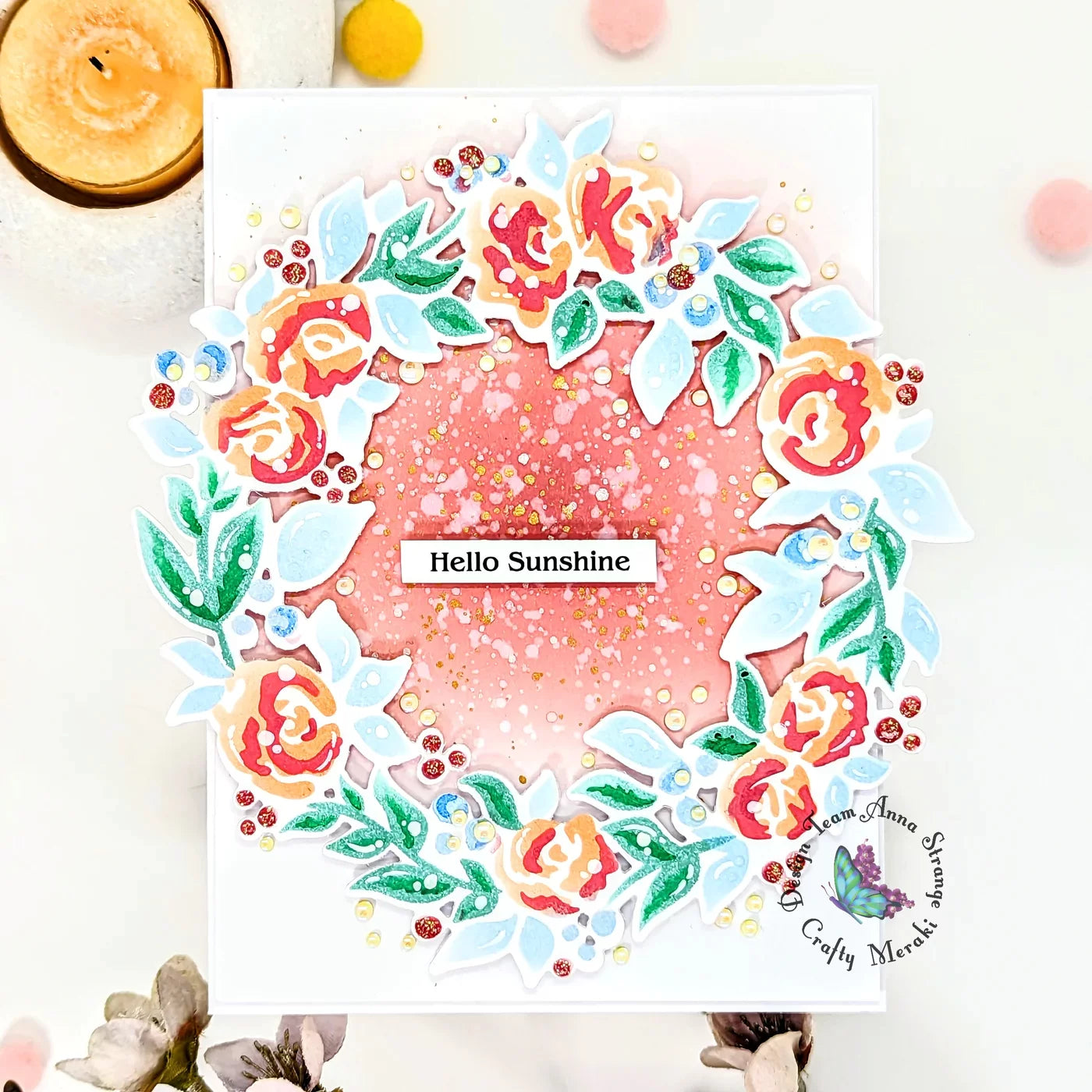 Crafty Meraki - Blooming Halo Layering Stencil & Die Bundle