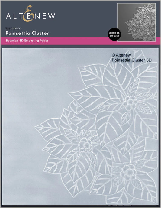 Altenew - 3D Embossing Folder - Poinsettia Cluster