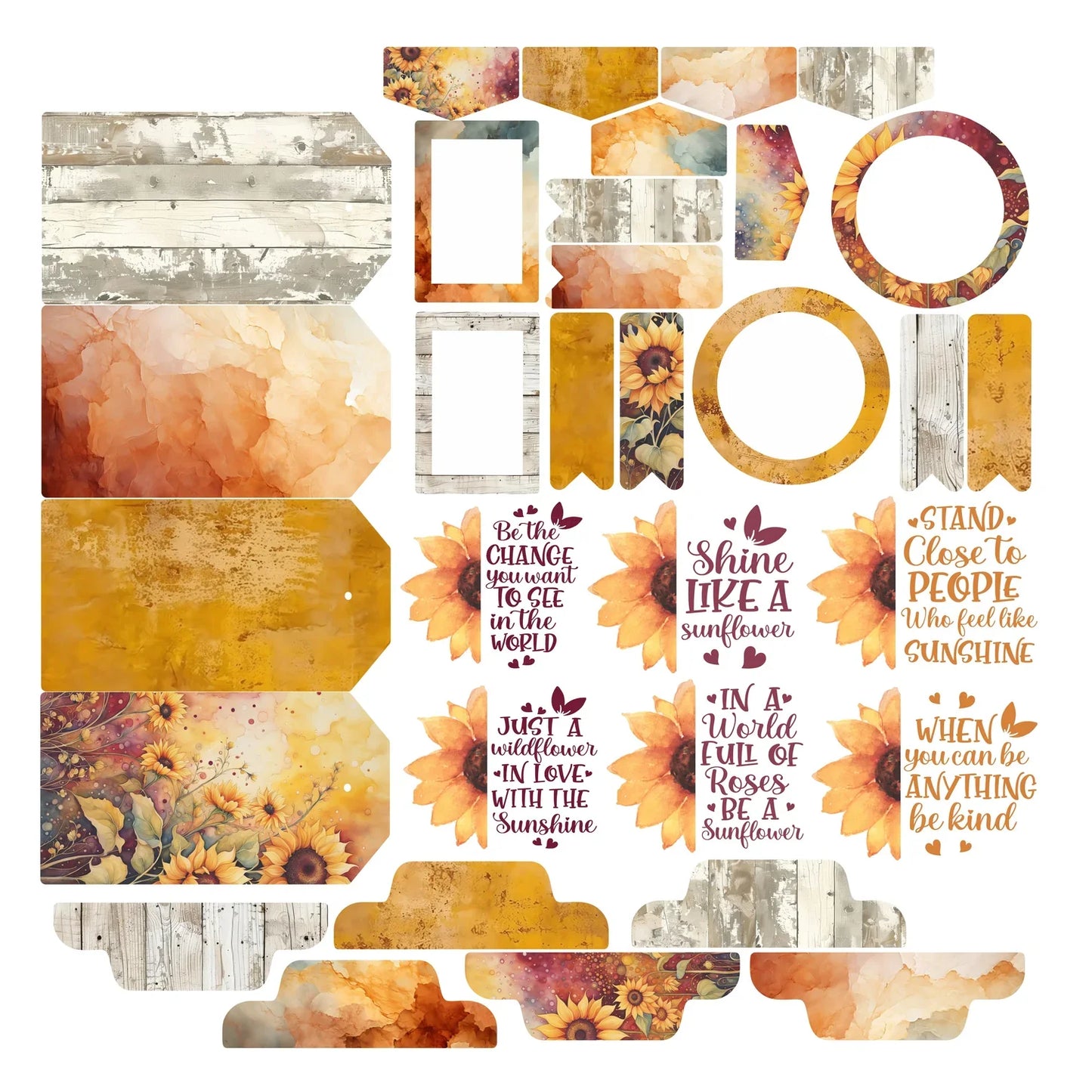 Simply Stated - Sunflower Garden - Essentials Ephemera