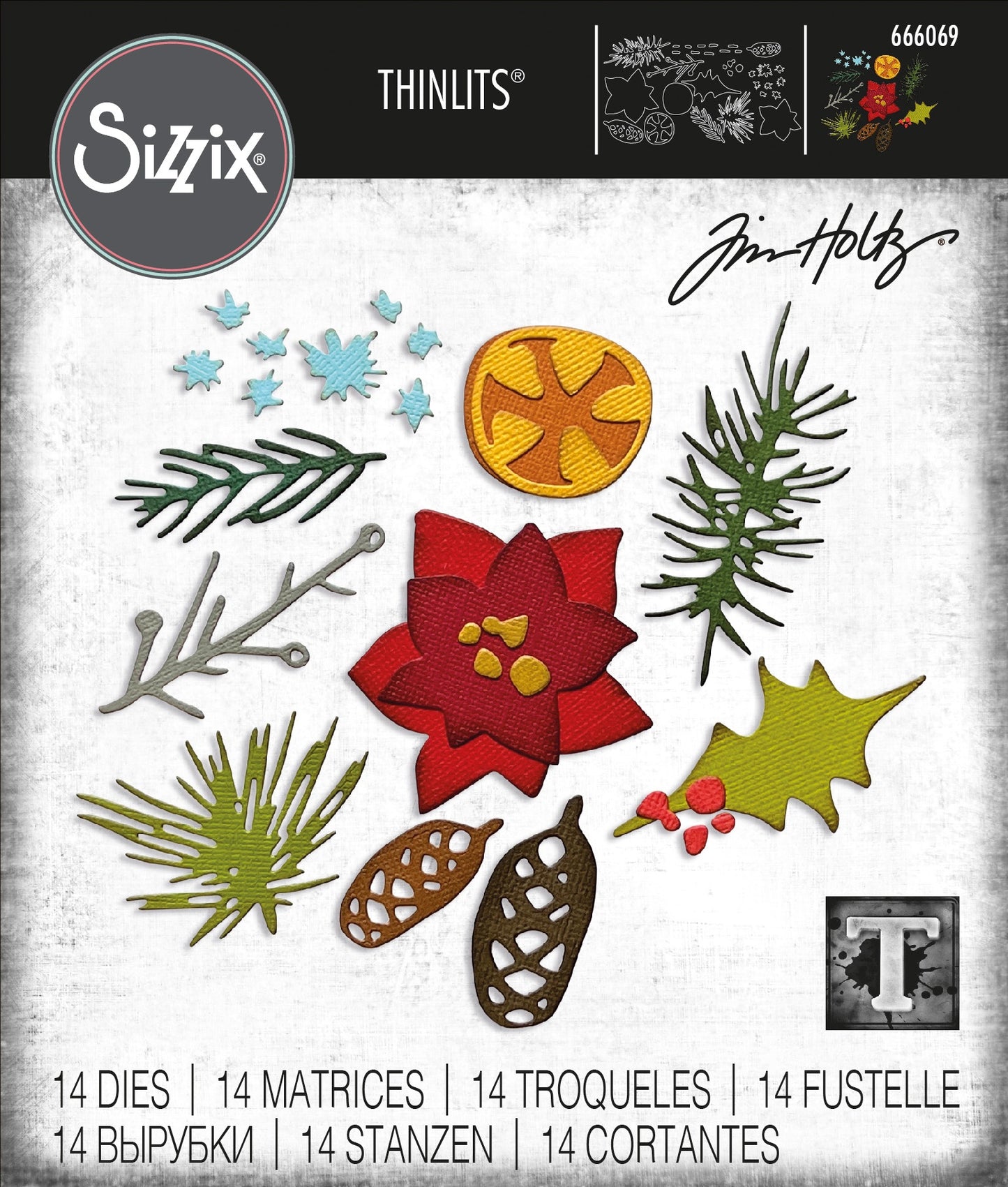 Sizzix Thinlits - Modern Festive Die Set