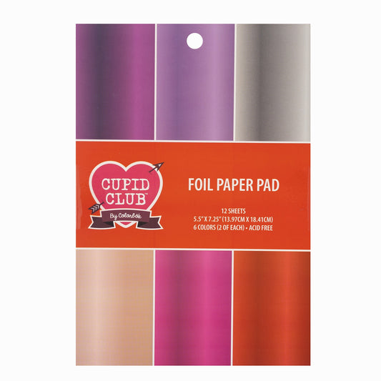 American Crafts - Colorbok Cupid Club Foil Paper Pad