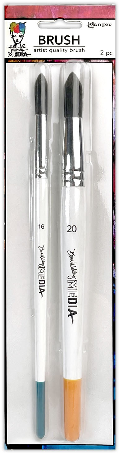 Dina Wakley - Media Round Brush Set #16 & #20