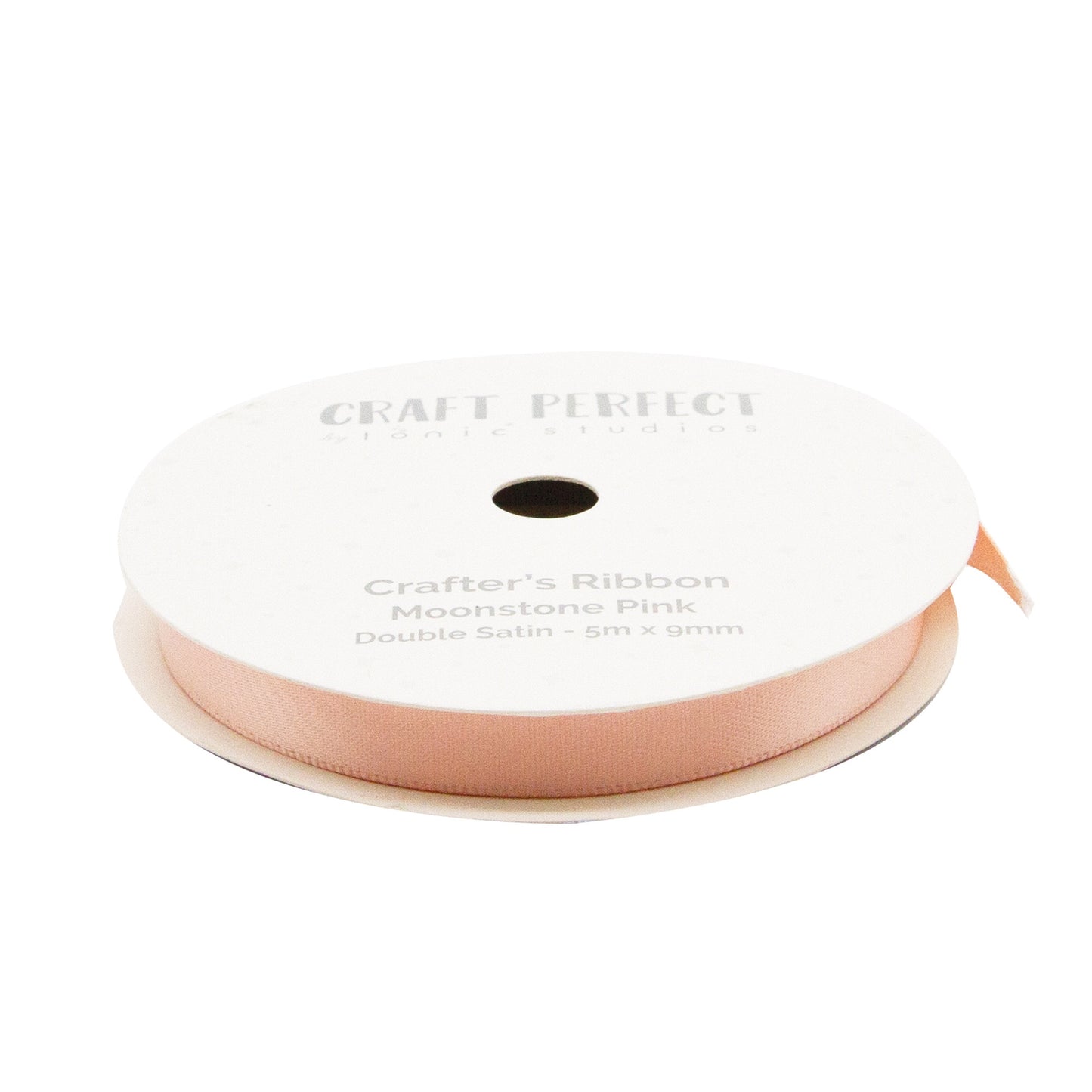 Craft Perfect - Double Face Satin Ribbon - Moonstone Pink