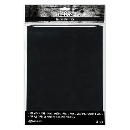 Tim Holtz - Distress Black Heavystock Paper Pack