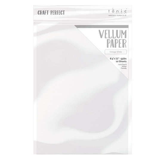 Craft Perfect - Vellum Paper - Vintage White