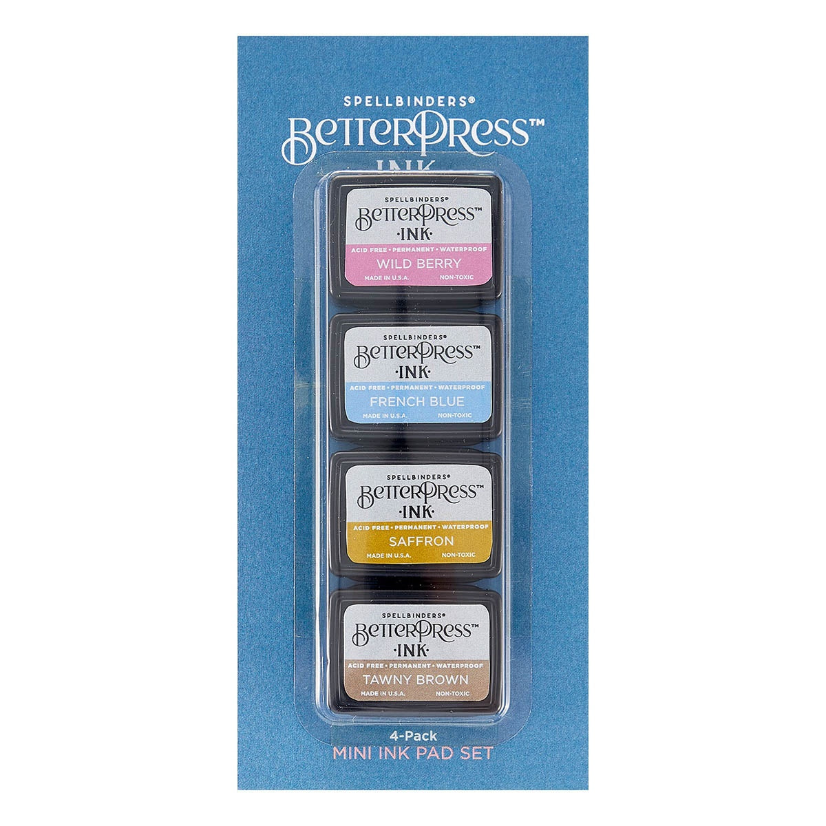 Spellbinders - BetterPress - Mini Ink Pad Set - Nature Tones