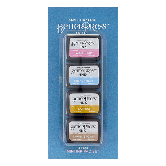 Spellbinders - BetterPress - Mini Ink Pad Set - Nature Tones