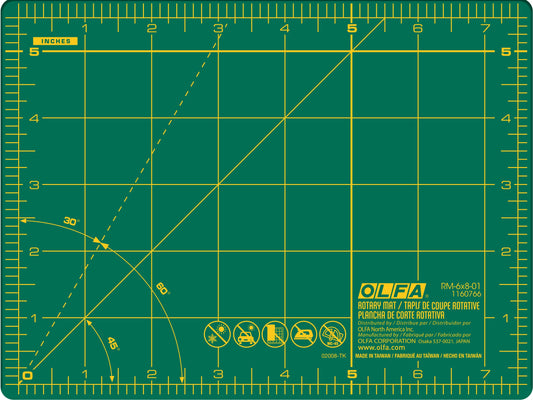 OLFA - Double-Sided Self-Healing Rotary Mat - Green