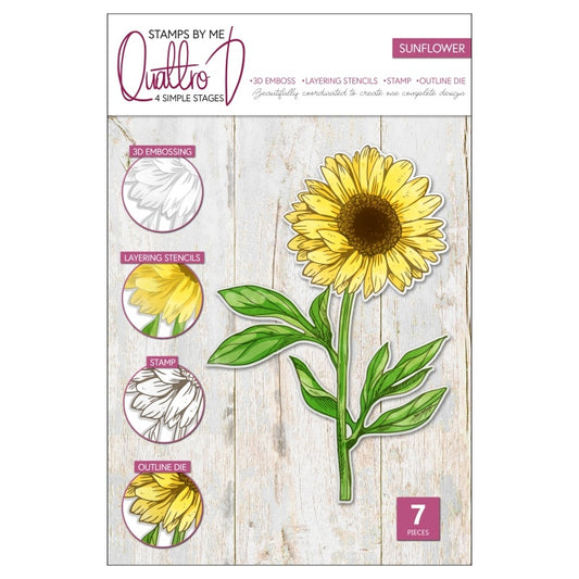 Stamps By Me - Quattro D: Sunflower Set