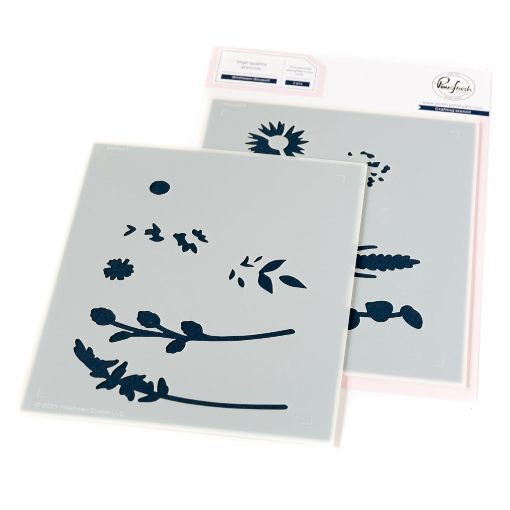 Pinkfresh - Wildflower Bouquet - Stencil Set