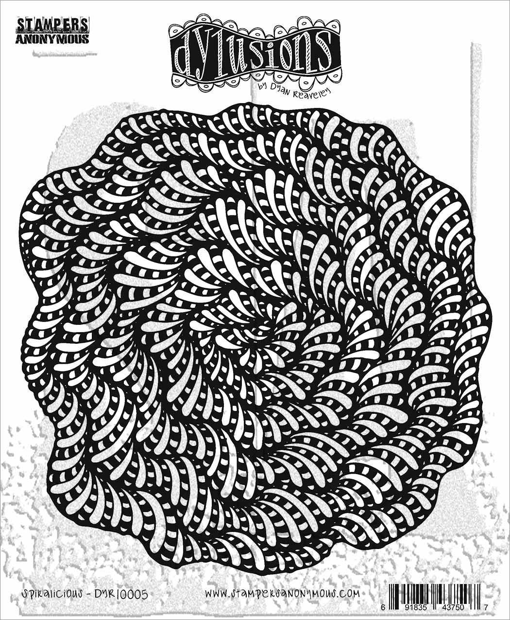 Dylusions - Spiralicious Cling Stamp