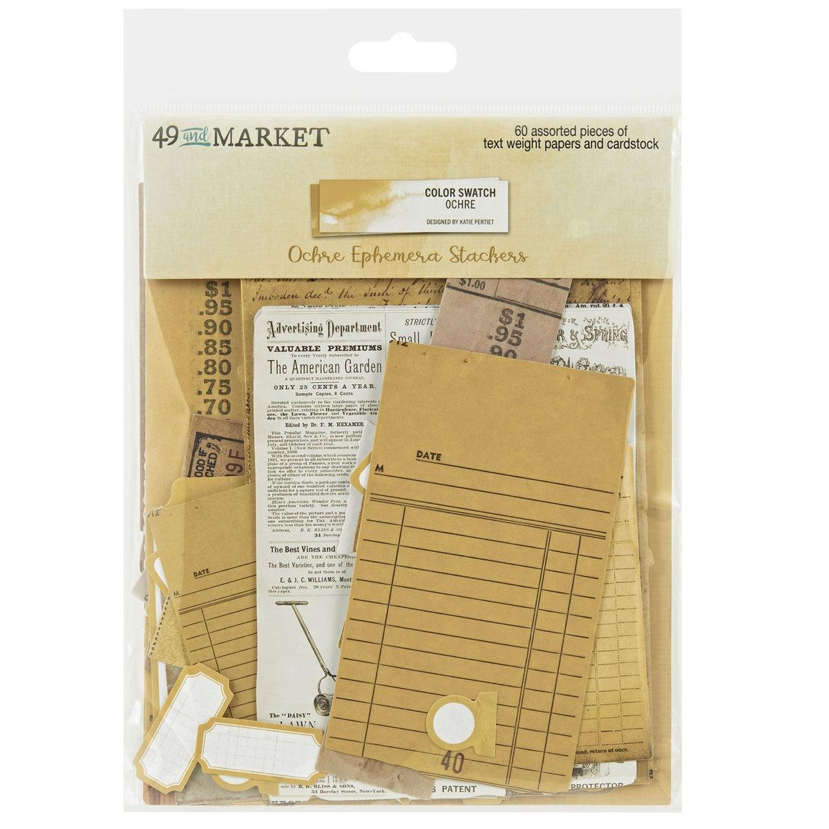 49 and Market - Color Swatch: Ochre - Ephemera Stackers