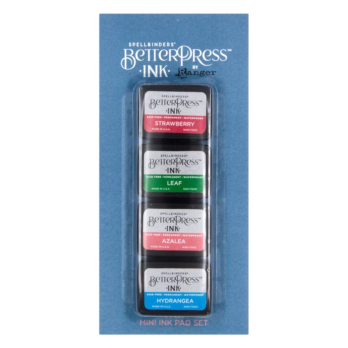 Spellbinders - BetterPress - Mini Ink Pad Set - Flower Garden