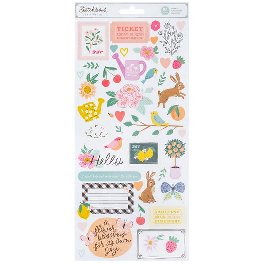 Bea Valint - Sketchbook - Cardstock Stickers