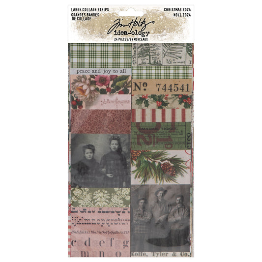 Tim Holtz - Idea-ology - Christmas Large Collage Strips 