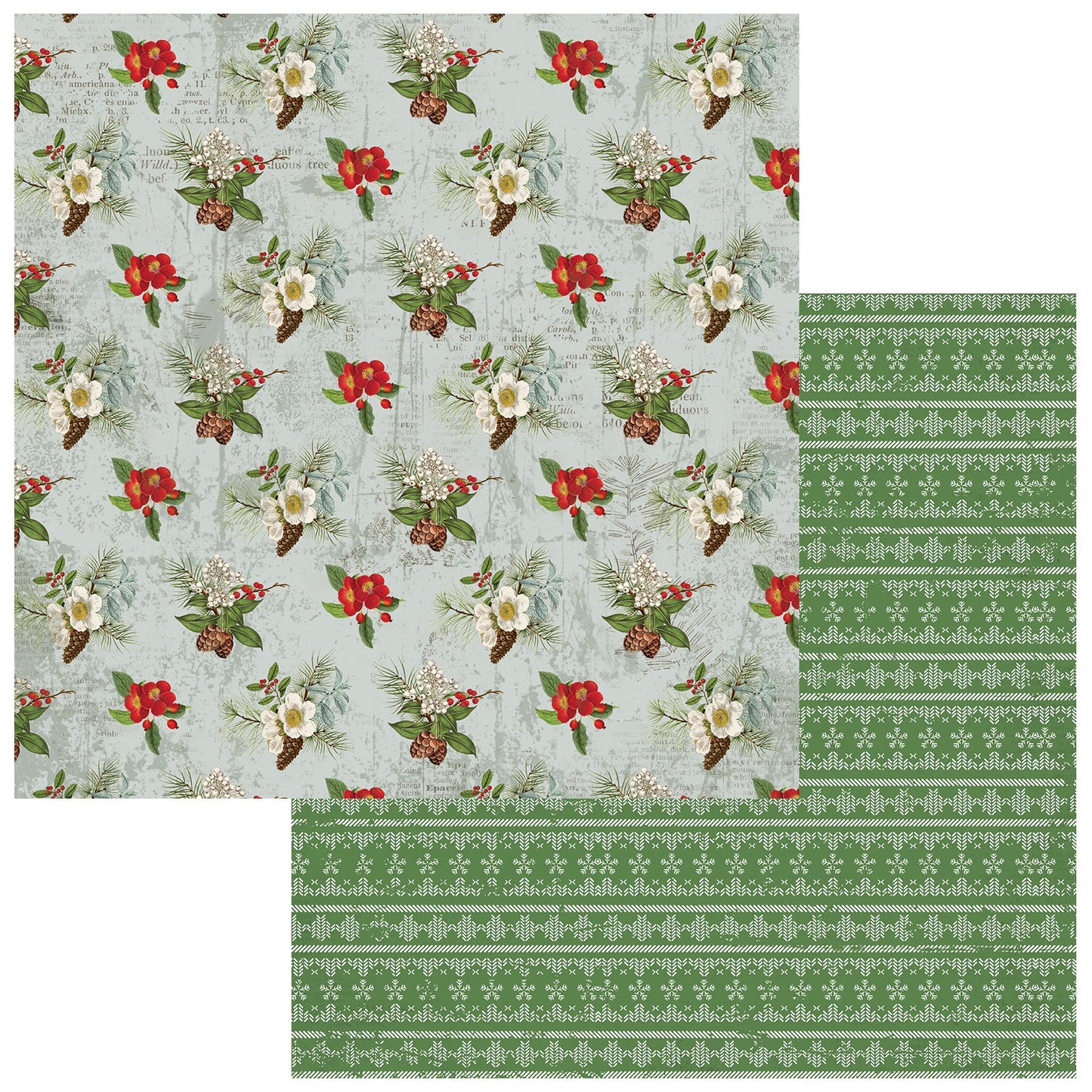 49 and Market - Evergreen Season - Cardstock: Cheerful Christmas Star