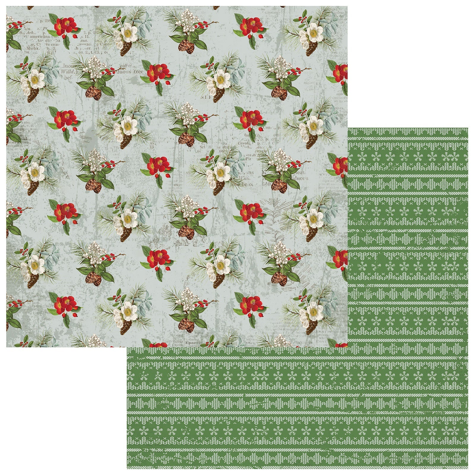 49 and Market - Evergreen Season - Cardstock: Cheerful Christmas Star