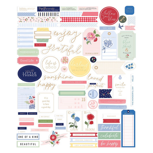 Rosie's Studio - Bayfair - Sentiments & Journal Ephemera Pack