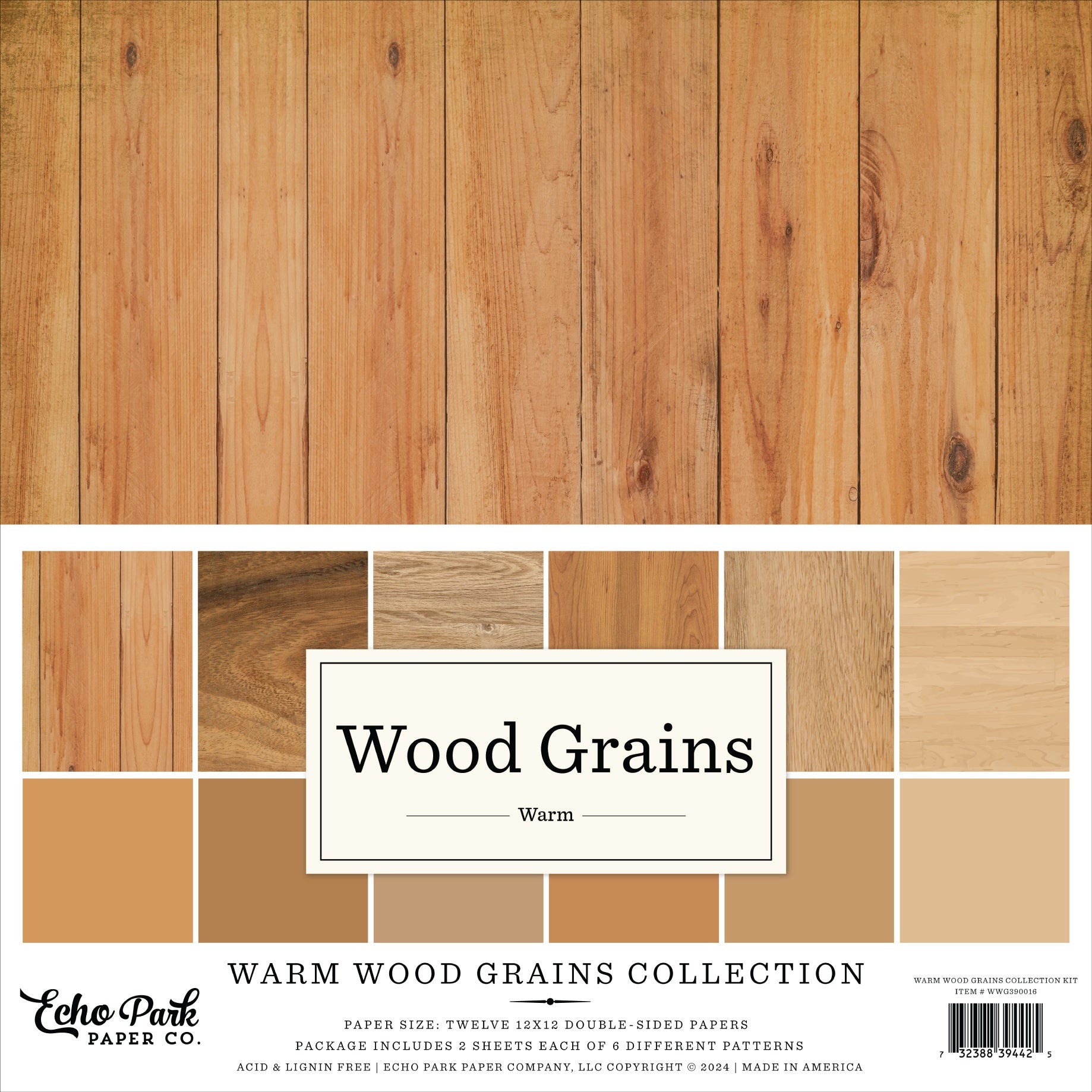 Echo Park - Warm Wood Grains - Collection Pack