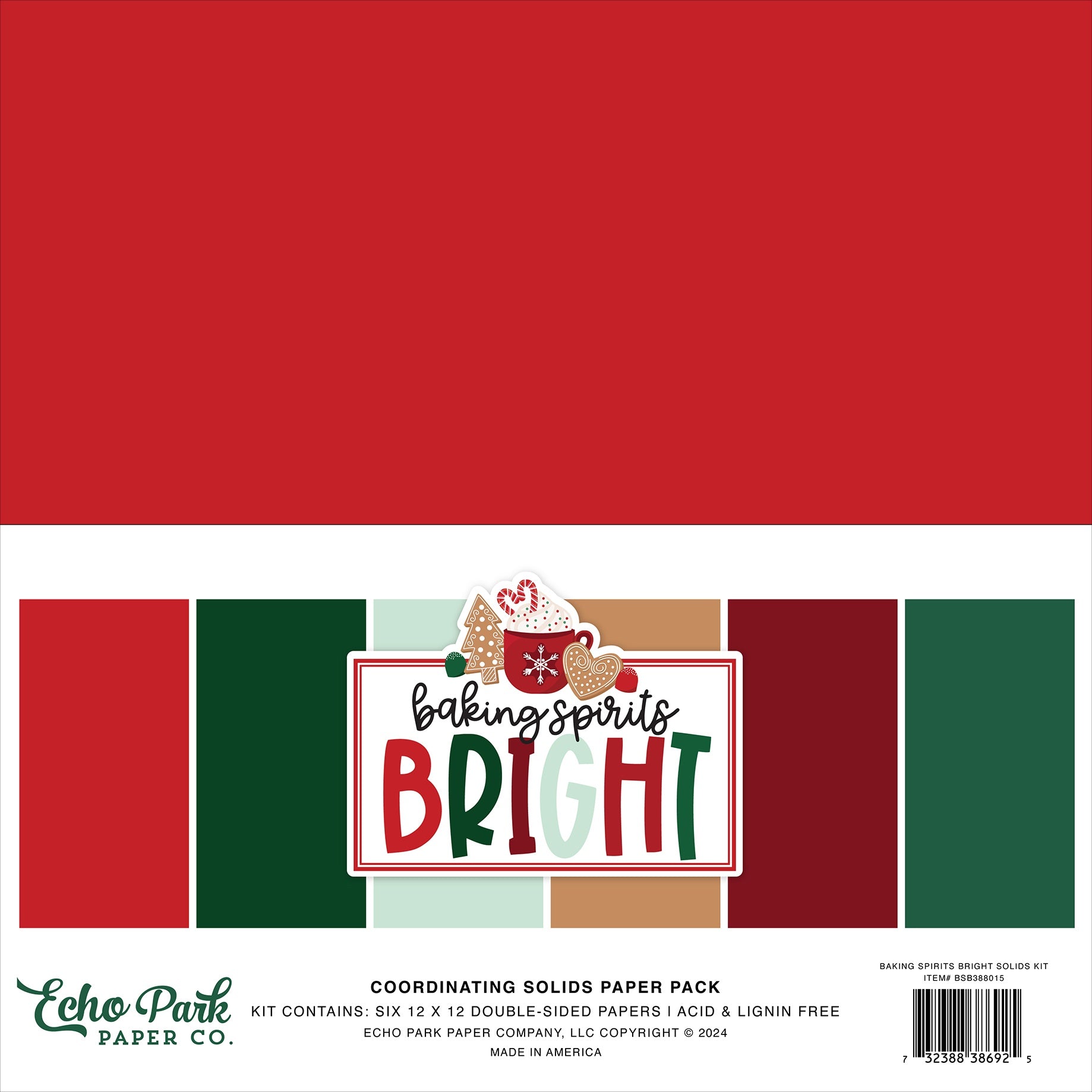 Echo Park - Baking Spirits Bright - Solids Collection Kit