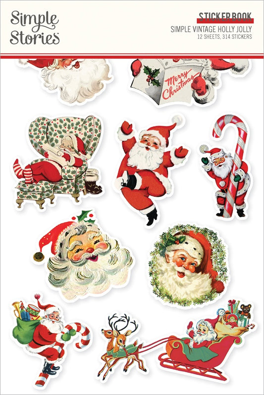 Simple Stories - Simple Vintage Holly Jolly - Sticker Book