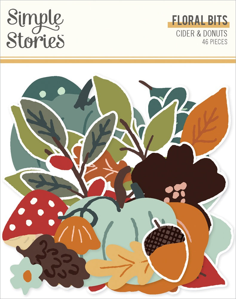 Simple Stories - Cider & Donuts - Floral Bits & Pieces