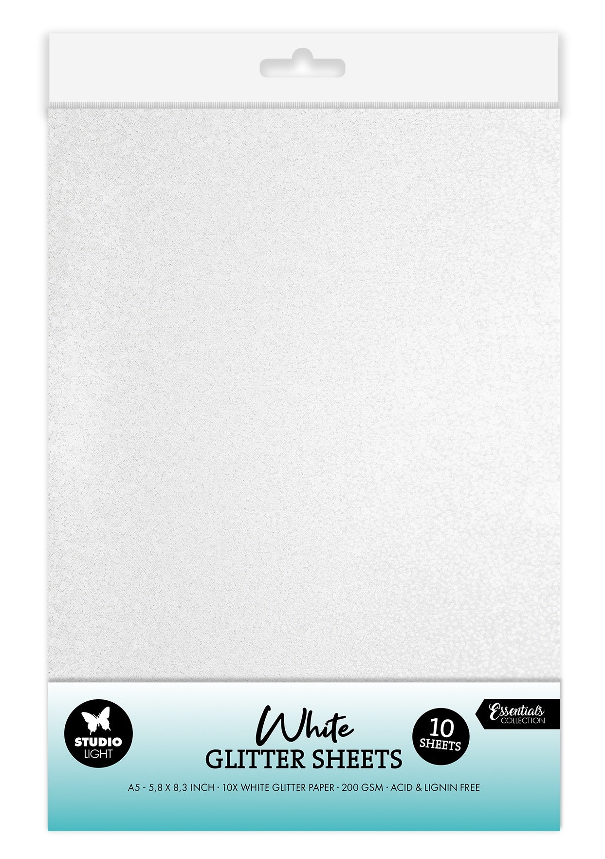 Studio Light - Glitter Sheets - White