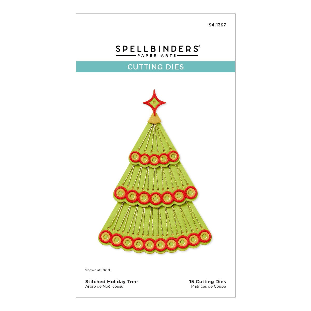 Spellbinders - Stitched Holiday Tree Die Set