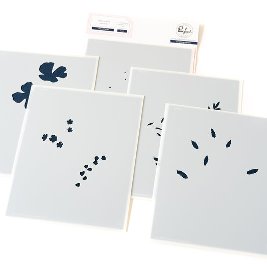 Pinkfresh - Playful Petals - Stencil Set