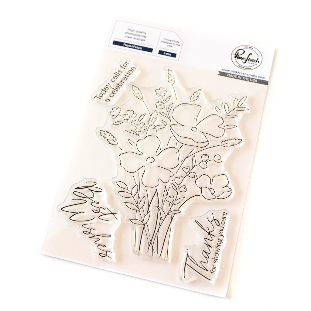 Pinkfresh - Playful Petals - Stamp Set