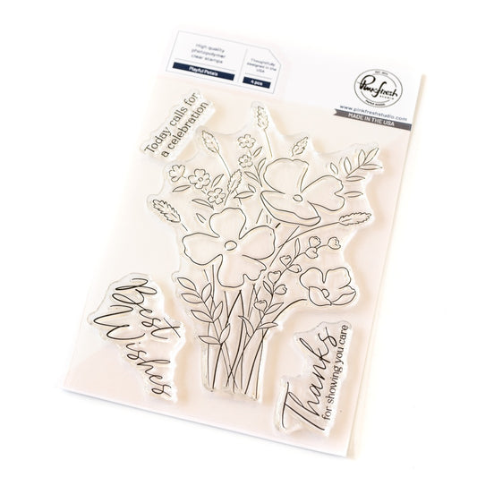 Pinkfresh - Playful Petals - Stamp Set