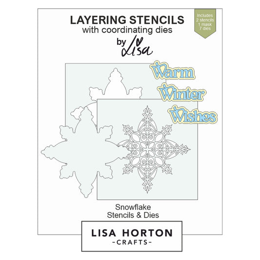 Lisa Horton - Snowflake Layering Stencils And Dies