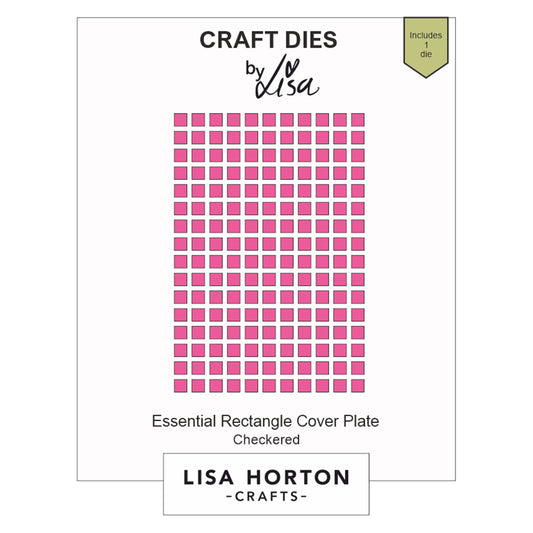 Lisa Horton - Essential Inserts Coverplate Die - Chequered