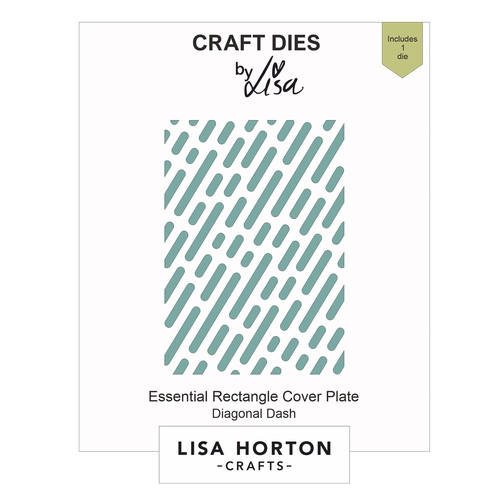 Lisa Horton - Essential Inserts Coverplate Dies - Diagonal Dash