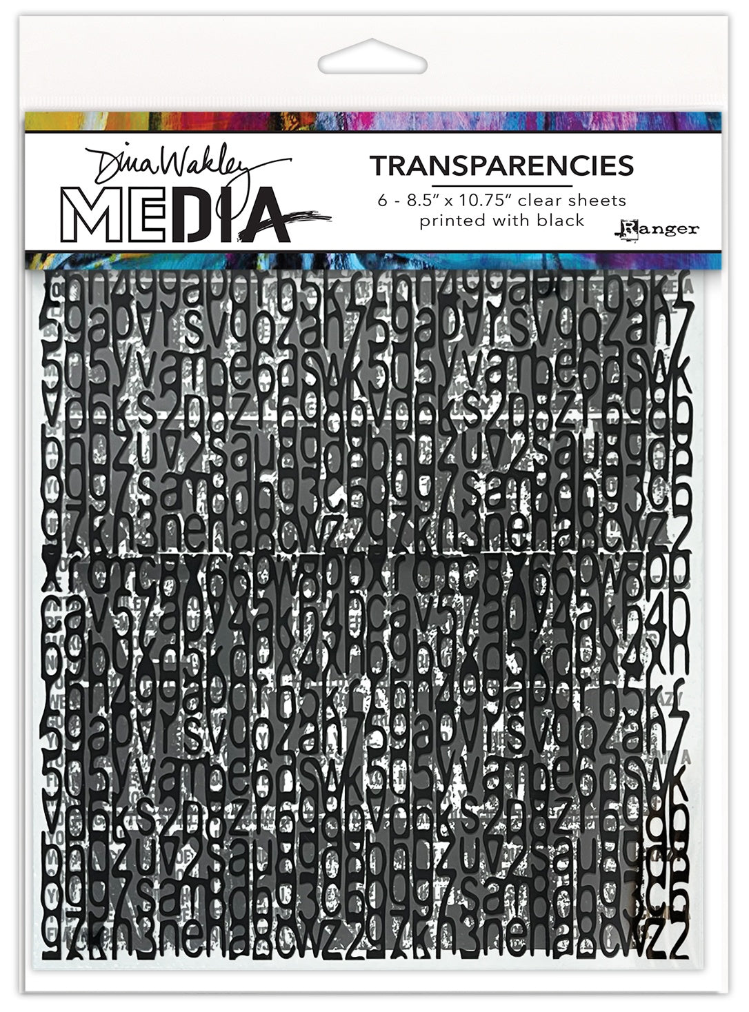 Dina Wakley - Transparencies - Typography Set 2