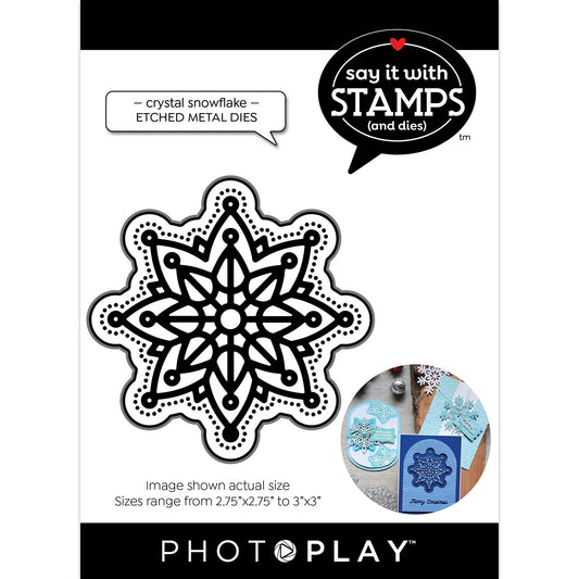 Say It With Stamps - Crystal Snowflake Shape/Shadow Die