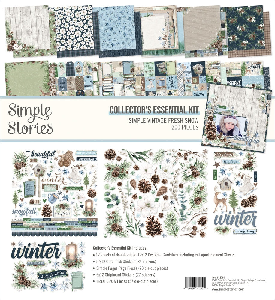 Simple Stories - Simple Vintage Fresh Snow - Collector's Essential Kit