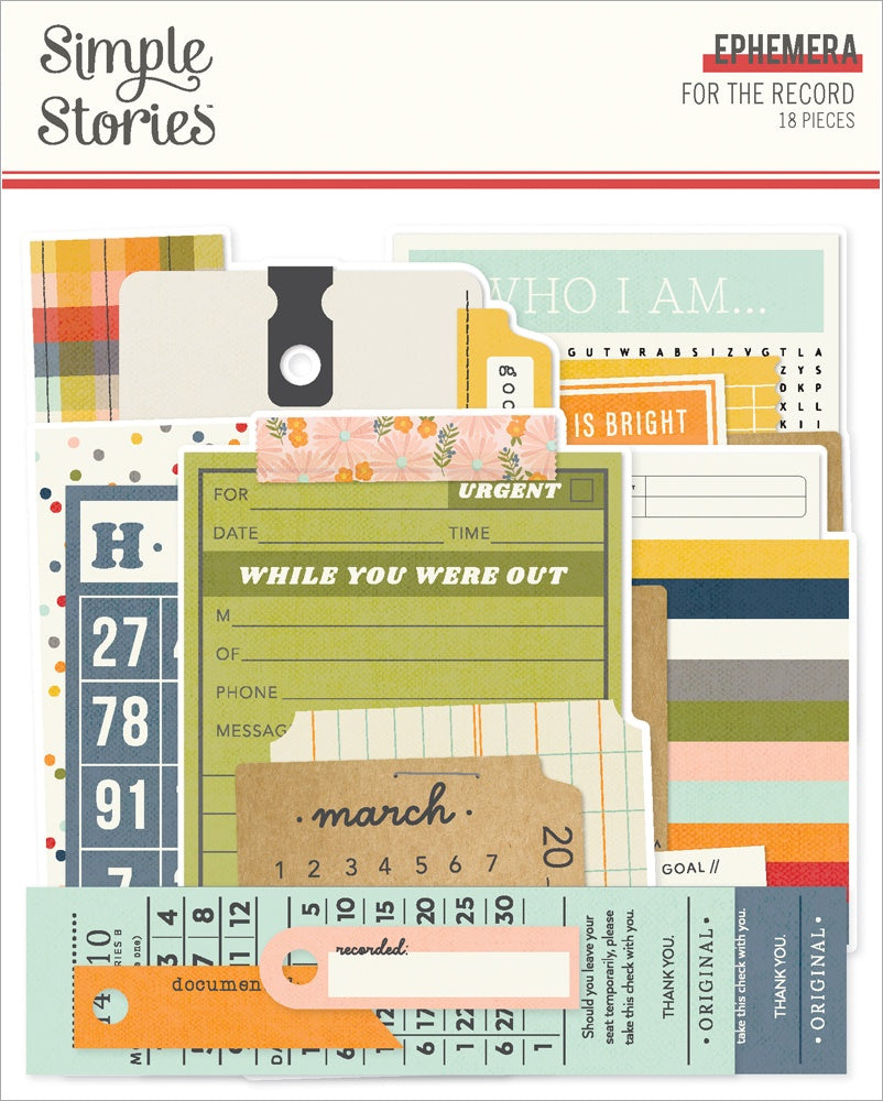 Simple Stories - For the Record - Ephemera