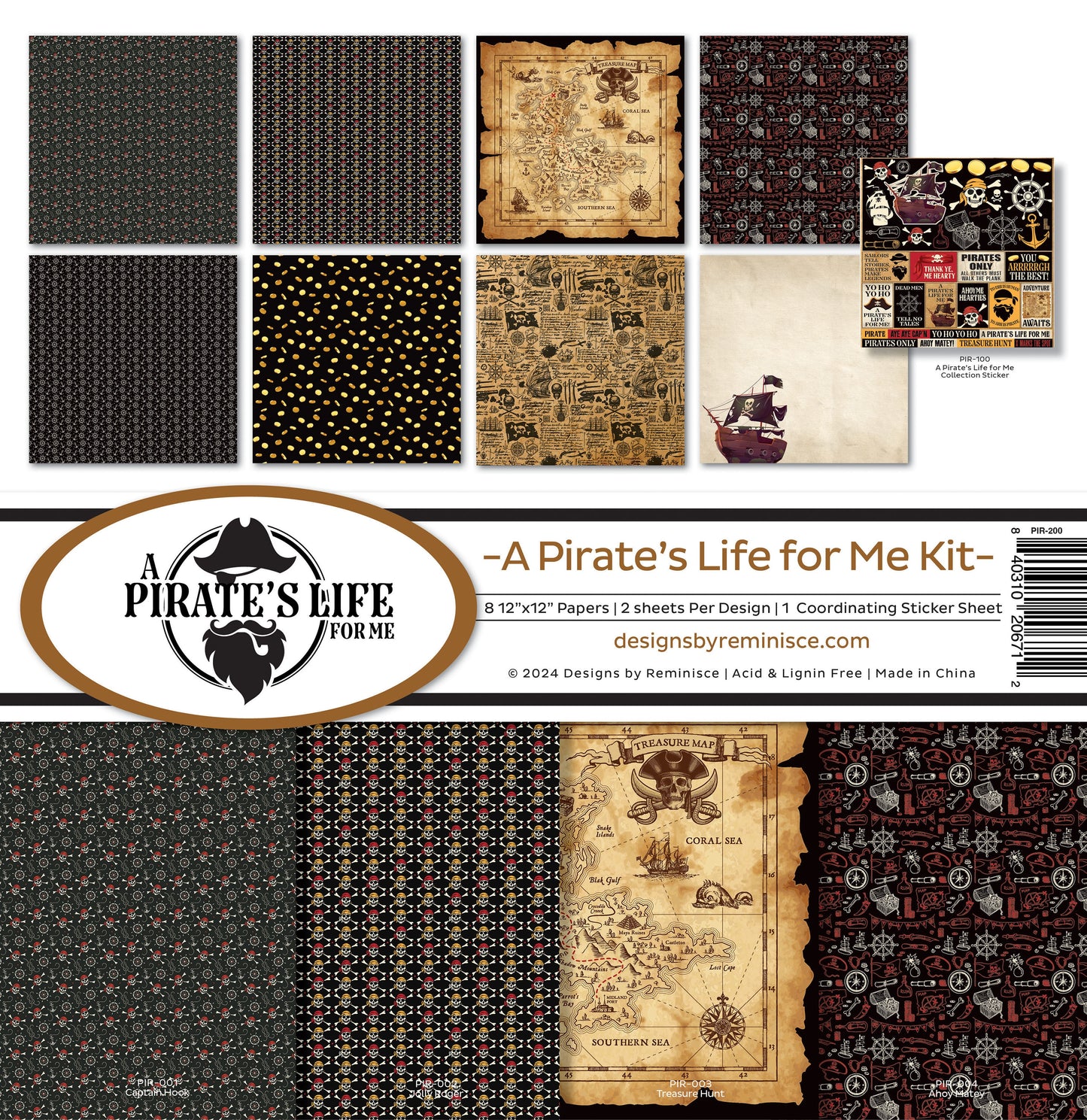 Reminisce - A Pirate's Life For Me - Collection Kit