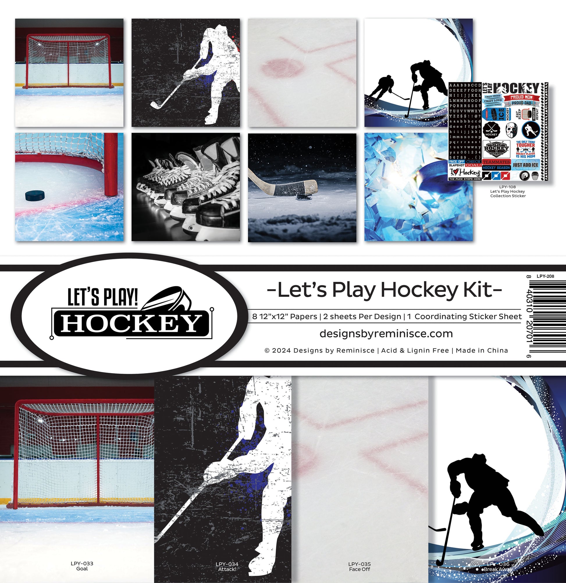 Reminisce - Let's Play Hockey - Collection Kit