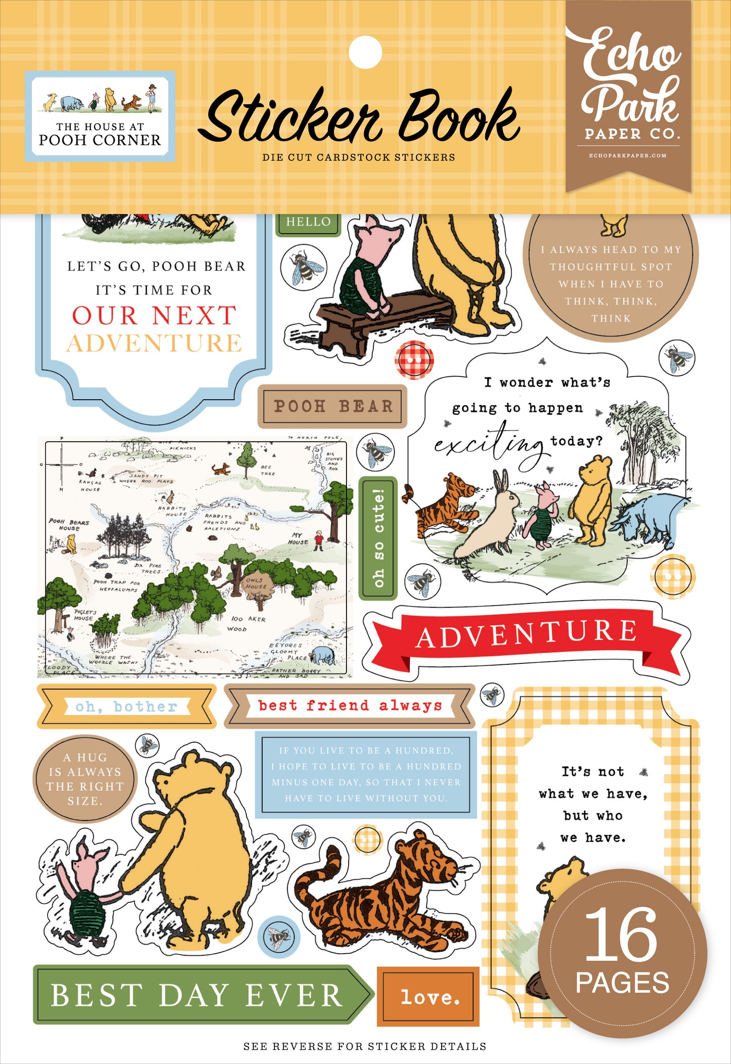 Echo Park - The House At Pooh Corner - Sticker Book