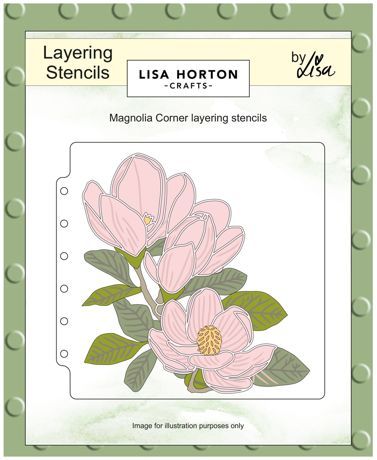 Lisa Horton - Magnolia Corner Layering Stencil Set